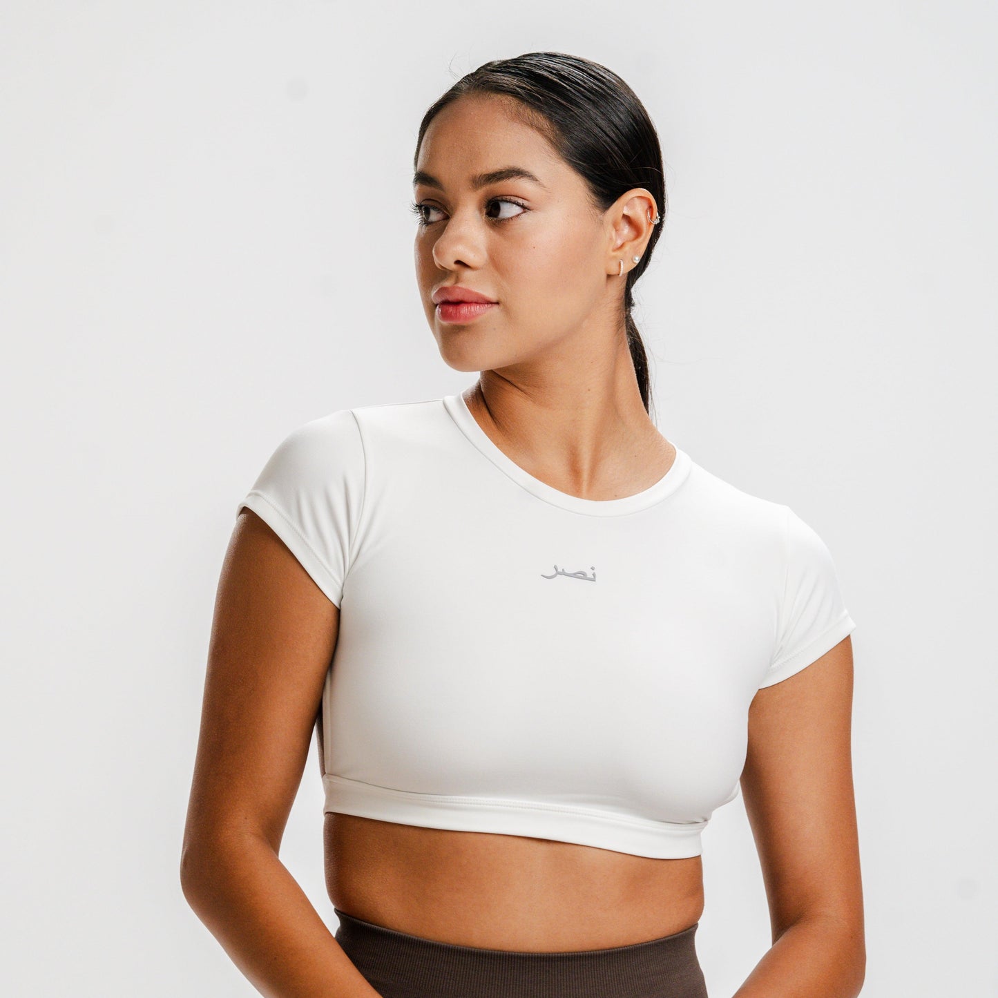 Backless Crop Top - White - NHASR