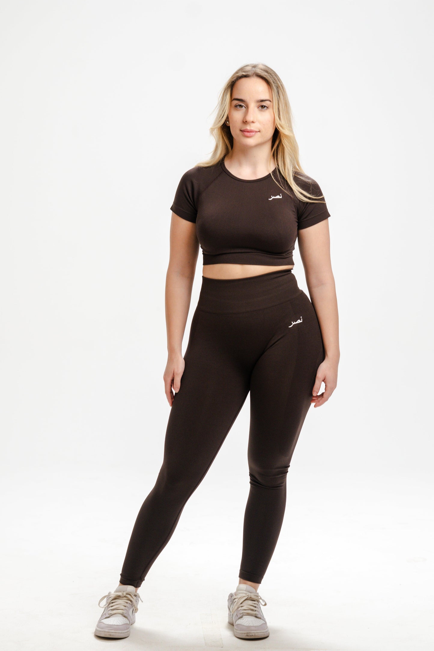 Seamless Scrunch Leggings - Brown - NHASR