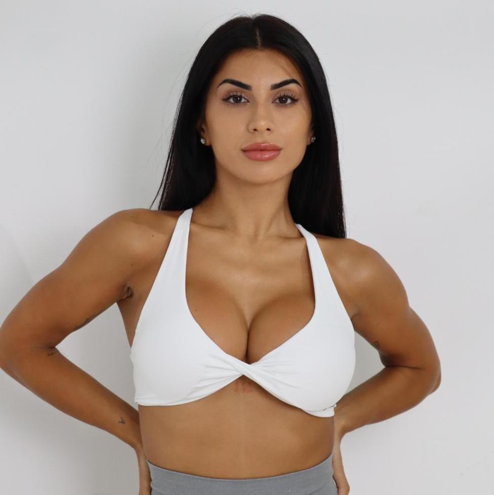 Twisted Bra - White